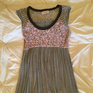 Scrapbook Gray/Pink summer dress, Junior Size M